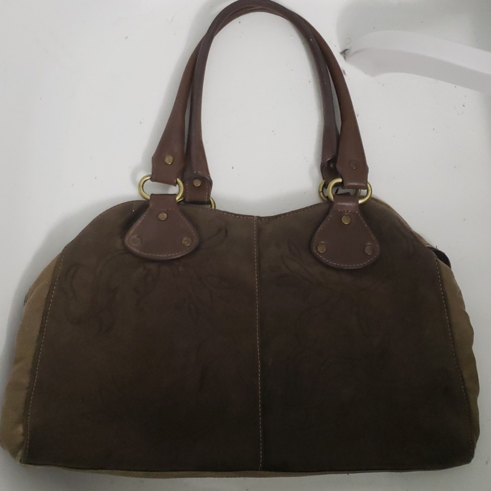 SALE ❤ Suede/Cloth Handbag - Picture 11 of 11